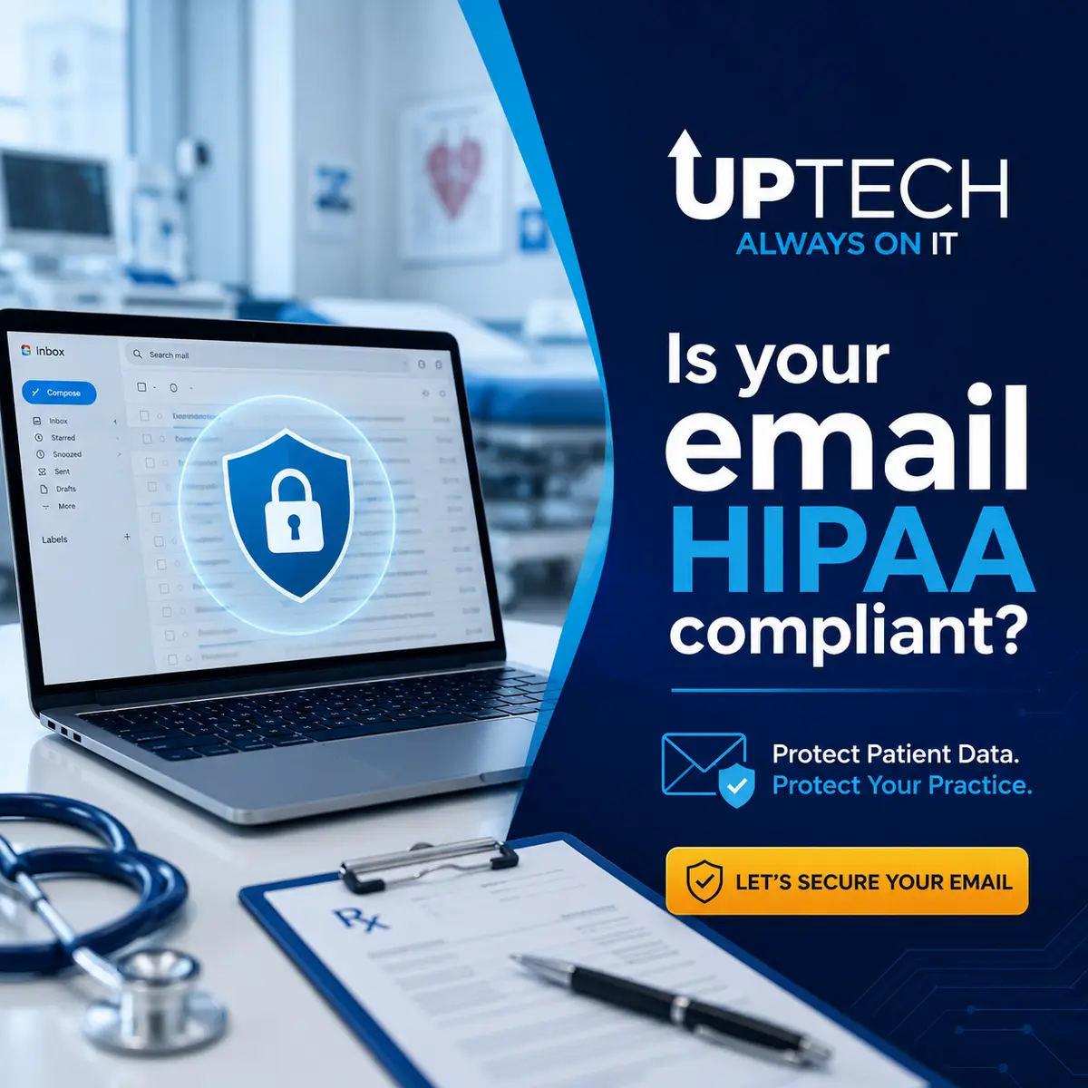 HIPAA compliant email security for healthcare practices in Lexington and Central Kentucky